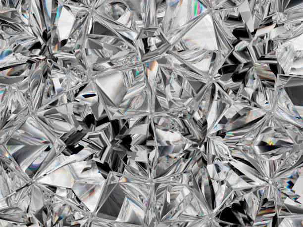 istock diamond structure extreme closeup and kaleidoscope. top view of round gemstone 3d render, 3d illustration 1038944414