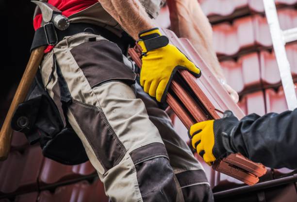 istock Ceramic Roof Tiles Installation 1038944976