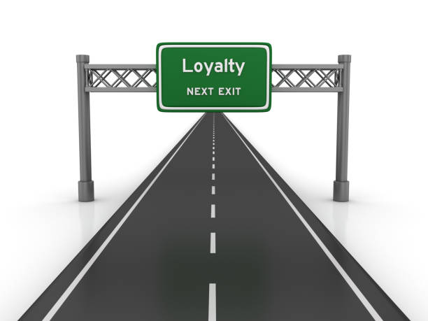 istock Road with Loyalty Highway Sign - 3D Rendering 1038960236