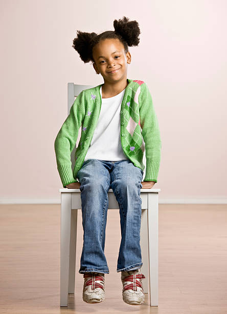 Portrait of a Young Girl  sitting stock pictures, royalty-free photos & images