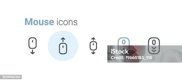 Mouse Icon Set Stock Illustration - Download Image Now - Business, Computer, Computer Graphic
