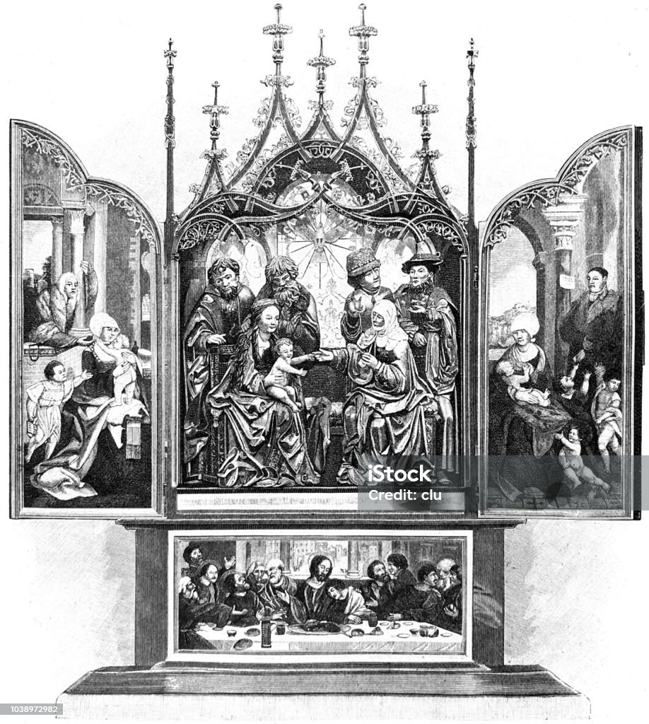 Bàn Thờ Ulm Cathredal Ulm Minster Đức Hình minh họa Sẵn có - Tải ...