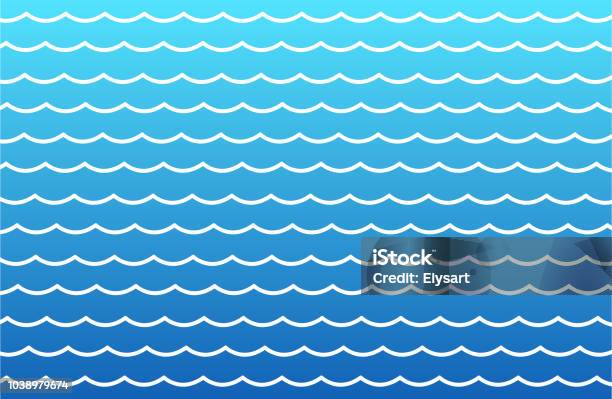 Sea Pattern Gradiant Sea Waves Vector Illustration Gradient Background Stock Illustration ...