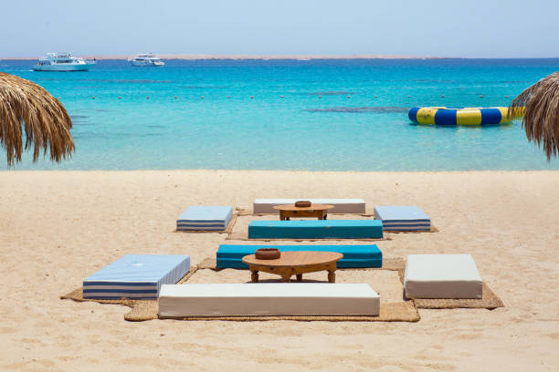 beach couch at Mahmya Island, Egypt