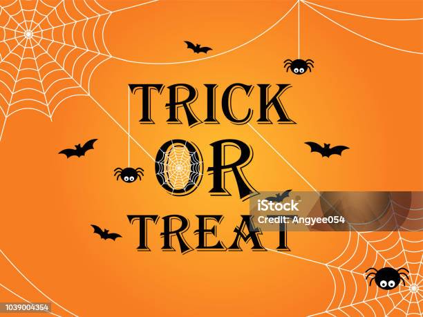 Süßes Oder Saures Halloween Banner Vorlagenhintergrund Stock Vektor Art und mehr Bilder von Halloween