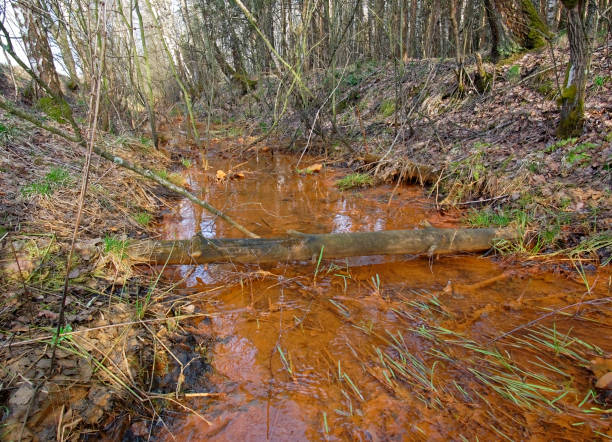 istock very dirty little river in spring 1039005344