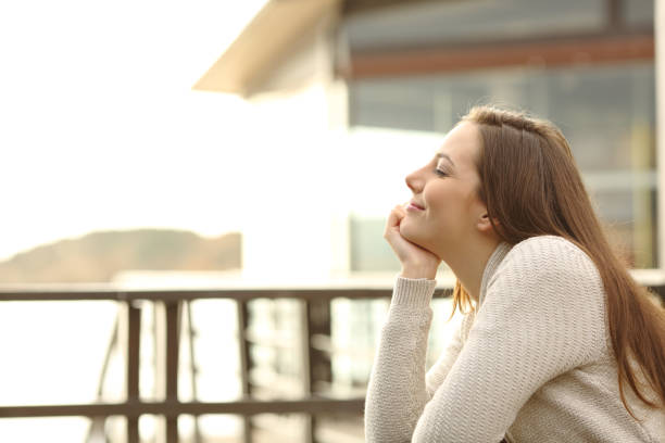 istock Woman on vacation relaxing at hotel 1039007540