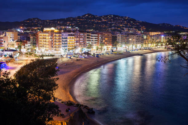istock Lloret de Mar on Costa Brava at Night 1039030884