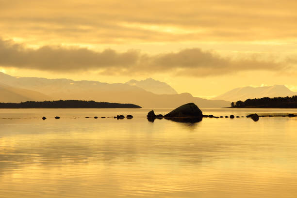istock Norway fjord sunset seascape 1039038504
