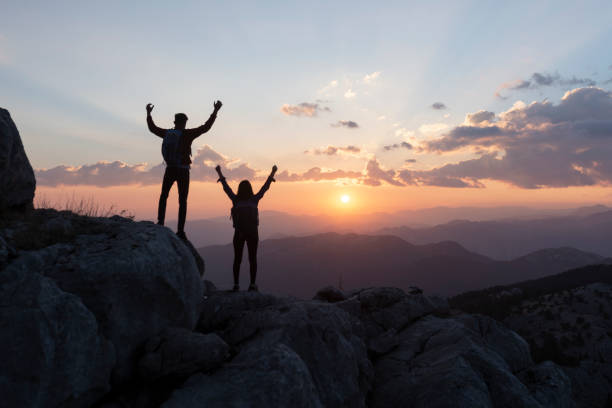 istock accomplishment, determined, aggressive and honorable mountaineers 1039057190