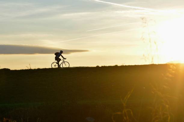 istock sporting in the early evening in nature at sunset 1039063488