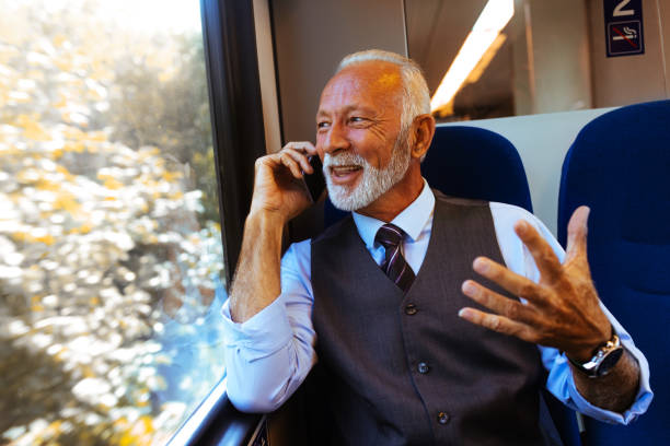 istock Senior businessman travelling to work 1039064106