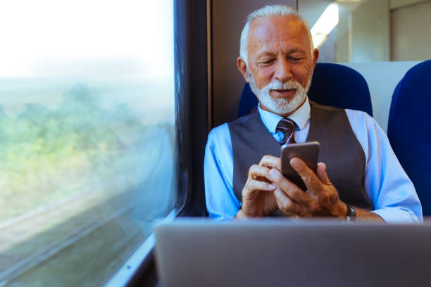 istock Senior businessman travelling to work 1039064114