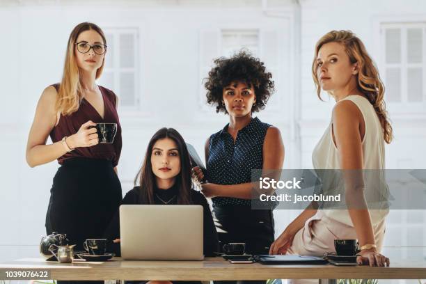 Female Startup Business Team Stock Photo - Download Image Now - Women, Only Women, Businesswoman