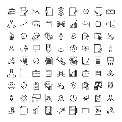 Premium set of management line icons. Simple pictograms pack. Stroke vector illustration on a white background. Modern outline style icons collection.