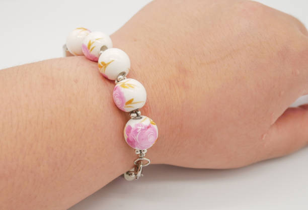 istock Hand wearing beaded bracelet 1039077252