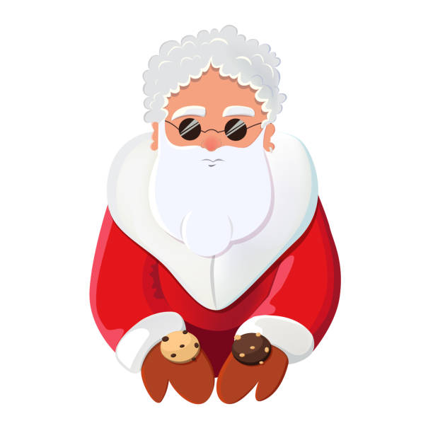 illustrations, cliparts, dessins animés et icônes de cookies de noël offre de caractère. autre illustration vectorielle de santa. - morpheus