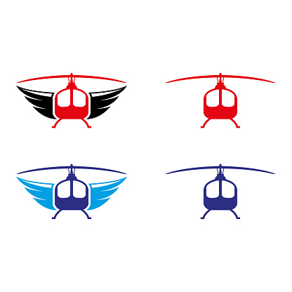 a set of helicopter icons