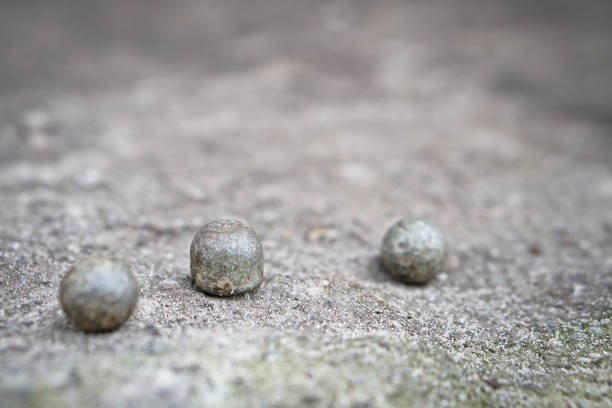 istock Ancient core for cannons and bullets. Antique historical artifact from the Middle Ages. 1039111714