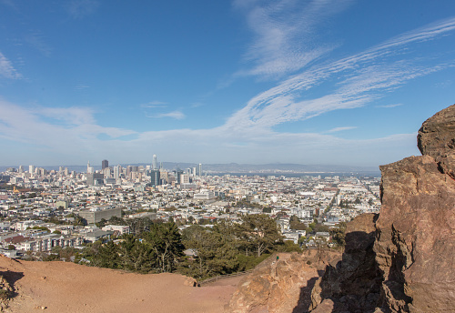 Overlook of San Francisco cityscape