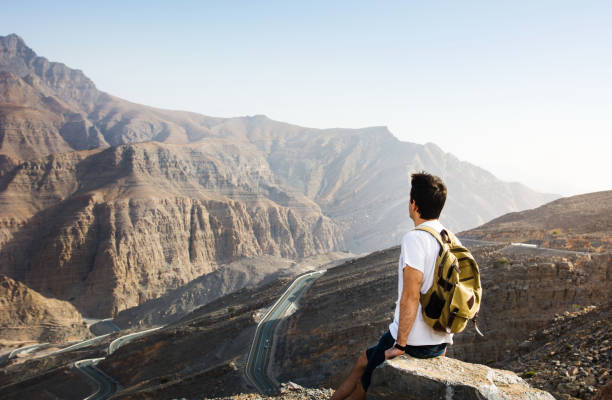istock Male hiker enjoying the mountain view 1039135842