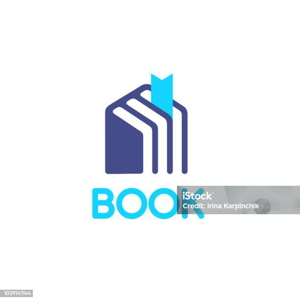 Vetores de Vector Ícone Do Design Para A Loja De Livros Casa Do Livro e mais imagens de Logotipo