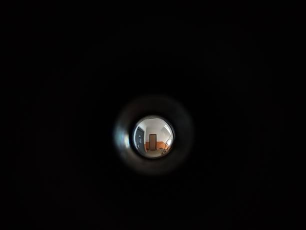 View through peephole. View through peephole. Slovakia peep hole stock pictures, royalty-free photos & images