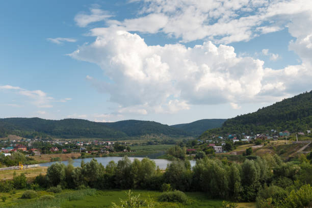 istock rural landscape on the mountains and a small river 1039163560
