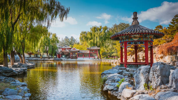 istock Beautiful park in Beijing. China 1039184360