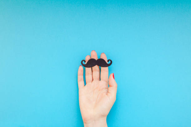 istock Paper moustaches for men fathers dad concept 1039203740