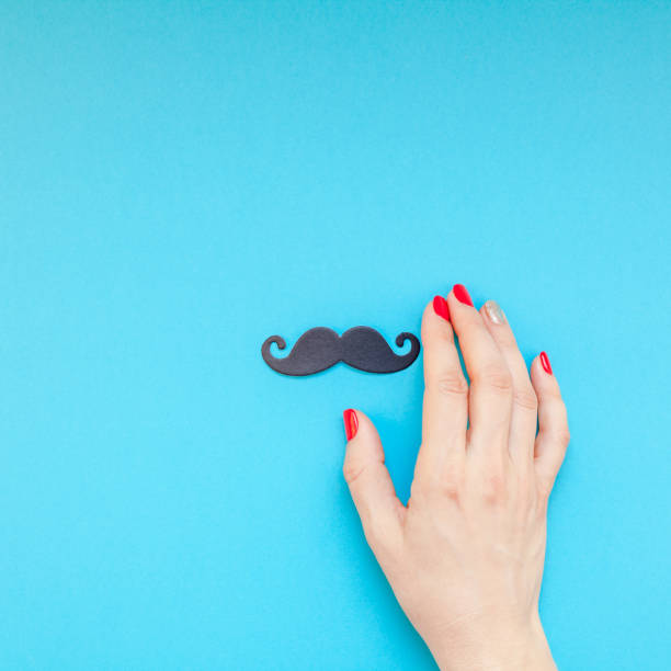 istock Paper moustaches for men fathers dad concept 1039203890
