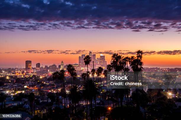 Los Angeles Downtown Stock Photo - Download Image Now - City Of Los Angeles, Los Angeles County, Urban Skyline