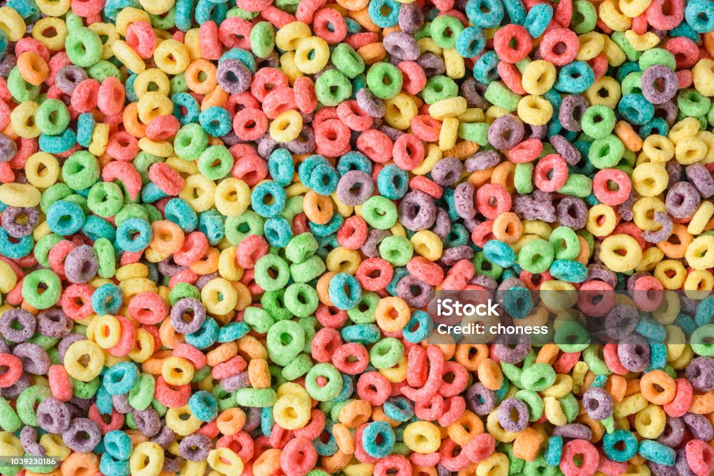 Cereal background. Cereal background. Colorful breakfast food Breakfast Cereal Stock Photo