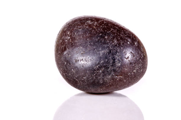 istock Macro mineral stone lignite on a white background 1039239696