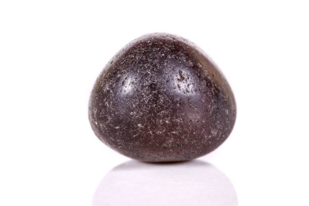 istock Macro mineral stone lignite on a white background 1039239742