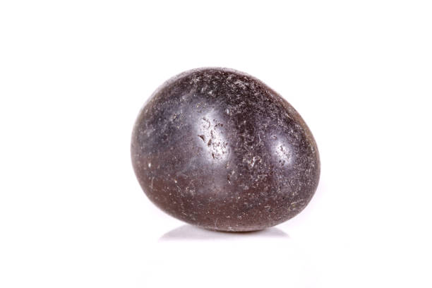 istock Macro mineral stone lignite on a white background 1039239860