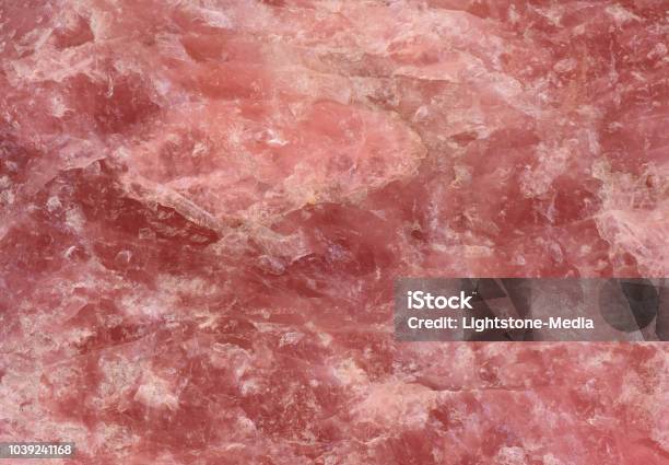 Rose Quartz Texture Closeup Of A Rough Rose Quartz Stone Surface Structure For Backgrounds Stock Photo - Download Image Now