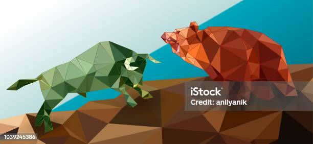 Bull And Bear Stock Illustration - Download Image Now - Bear, Bull - Animal, Stock Market and Exchange