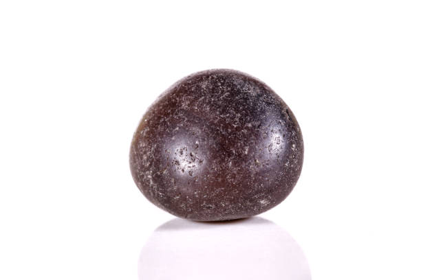istock Macro mineral stone lignite on a white background 1039248440