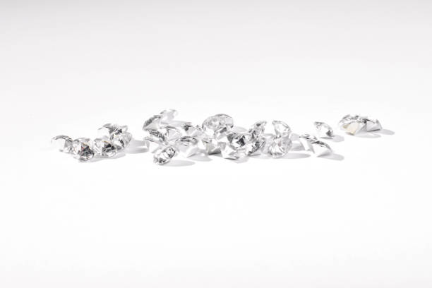 istock Fake Diamonds on a White Background 1039256838