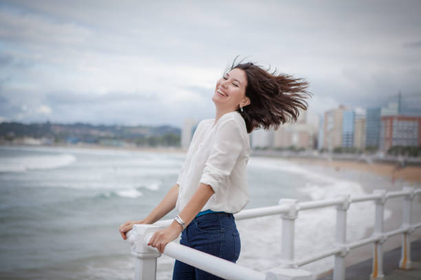 Enjoying the fresh sea air