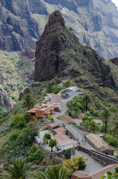 The Masca Valley is one of the main tourist attractions on the island of Tenerife. A small village founded by pirates in a narrow valley.