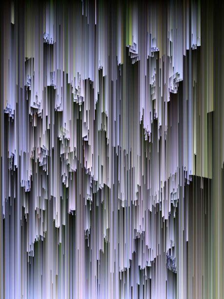 istock Abstract background with a glitch design effect. Purple color. 1039282348