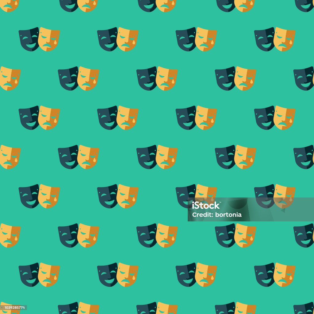 Comedy Pattern Comedy And Tragedy Seamless Pattern Stock Illustration - Download Image ...