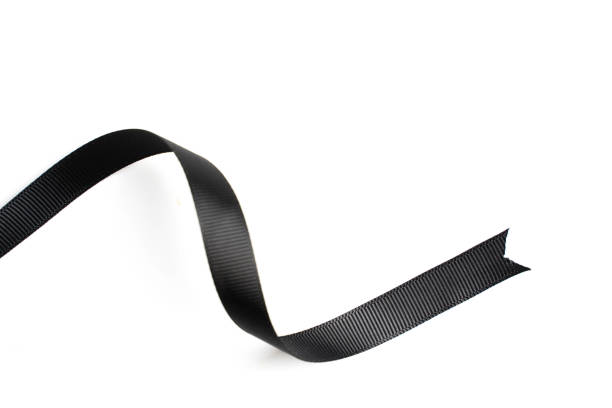 istock black ribbon row on white background 1039293380
