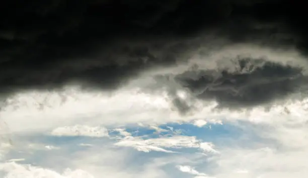 Dramatic storm clouds