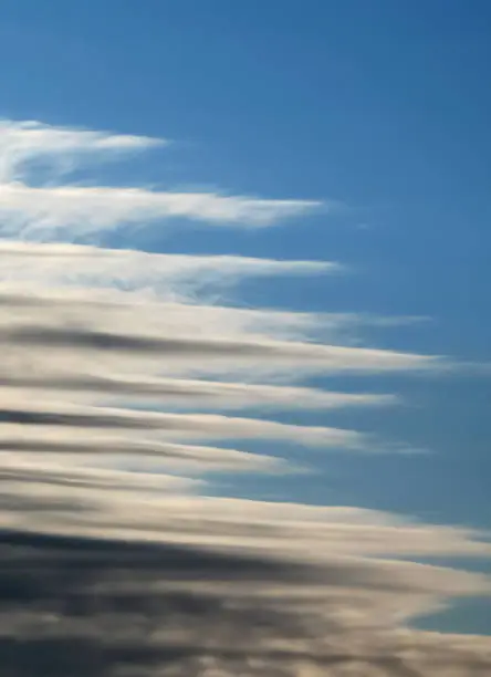 Unique lenticular cloud formation
