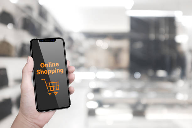 istock Online shopping. Smartphone and screen buy 1039384112
