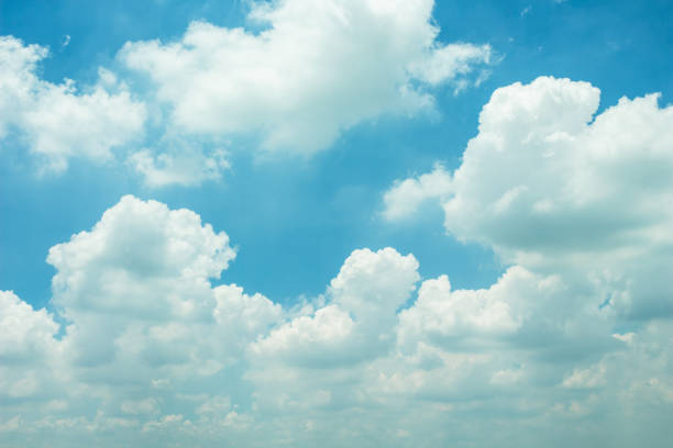 istock White clouds in blue sky. 1039407138