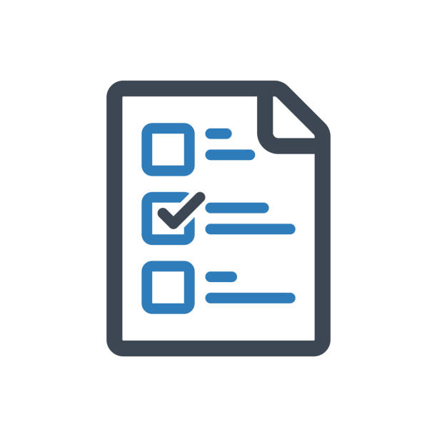 Checklist Icon This icon use for website presentation and android app household chores stock illustrations